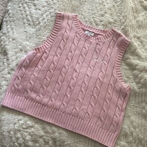 Pink sweater vest. Worn once
